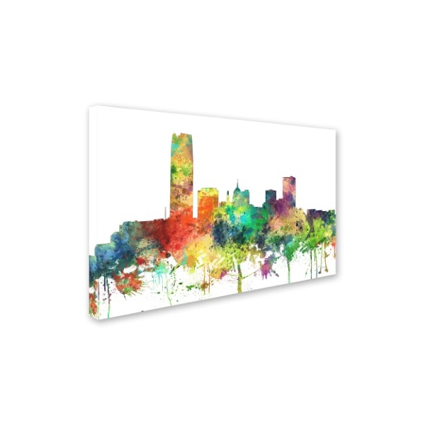 Marlene Watson 'Oklahoma City Oklahoma Skyline SP' Canvas Art,22x32